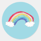 Regenboogsticker Ronde Sticker (Voorkant)