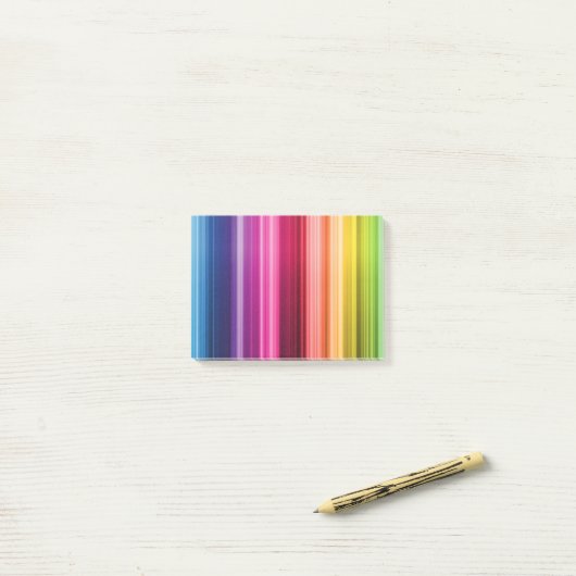 Regenboogsticks Post-it® Notes (Op bureau)