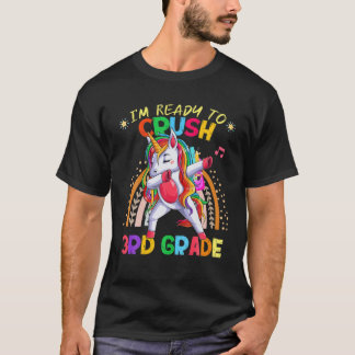 Regenboogstijl Ik ben klaar voor 3D gradendobberge T-shirt