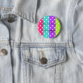 regenboogstip ronde button 5,7 cm (In situ)
