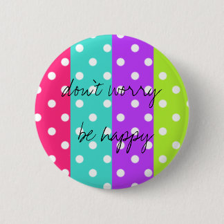 regenboogstip ronde button 5,7 cm