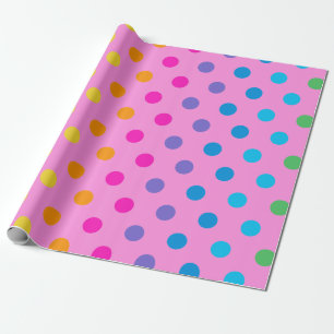 regenboogstippen cadeaupapier