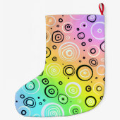 RegenboogStippen en -cirkels Grote Kerstsok (Achterkant)