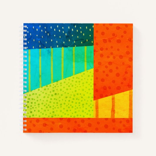 RegenboogStippen en -lijnen Notitieboek (Voorkant)