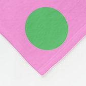 regenboogstippen fleece deken (Hoek)