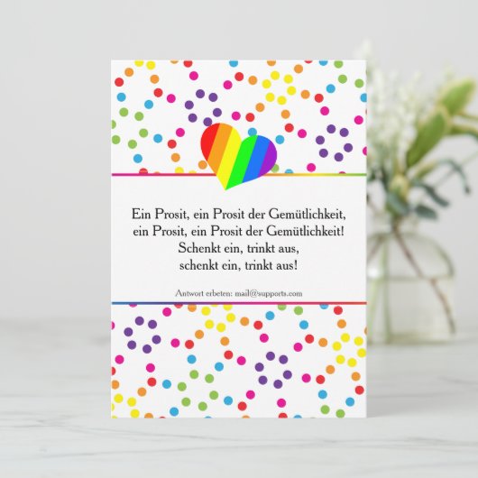 RegenboogStippen Kaart (Staand voorkant)