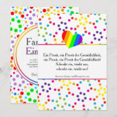 RegenboogStippen Kaart (Voorkant / Achterkant)