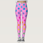 regenboogstippen leggings (Voorkant)