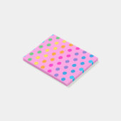 regenboogstippen post-it® notes (Schuin)