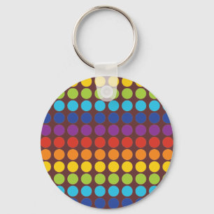 regenboogstippen sleutelhanger