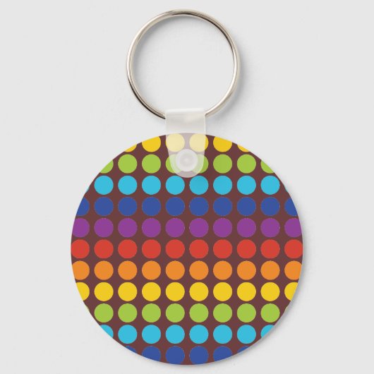 regenboogstippen sleutelhanger (Voorkant)