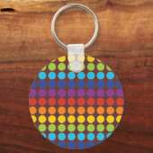 regenboogstippen sleutelhanger (Voorkant)