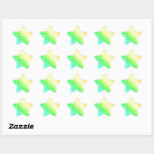 RegenboogStippen Ster Sticker (Vel)