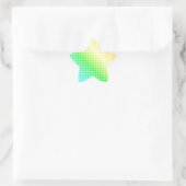 RegenboogStippen Ster Sticker (Tas)