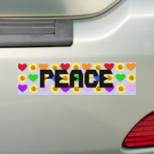 Regenboogstommelaar Bumpersticker (Op auto)