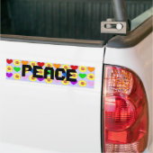 Regenboogstommelaar Bumpersticker (Op Truck)