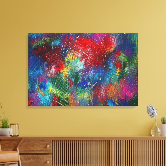 regenboogstoten canvas afdruk (Insitu (Woonkamer))