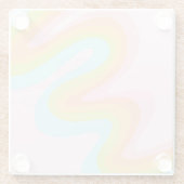Regenboogstraal Glazen Onderzetter (Achterkant)
