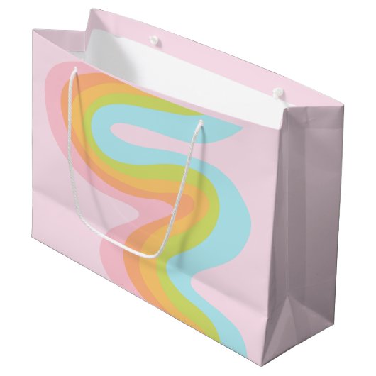 Regenboogstraal Groot Cadeauzakje (Voorkant Gekanteld)