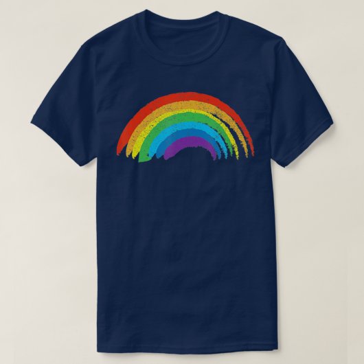 regenboogstraal Klassiek vervormd ontwerp T-shirt (Design voorkant)
