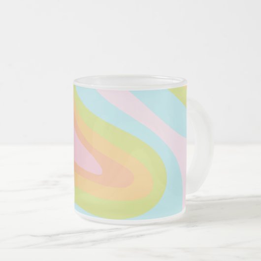 Regenboogstraal Matglas Koffiemok (Voorkant rechts)