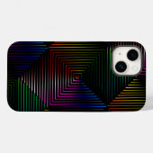 regenboogstraal op zwart Case-Mate iPhone case (Achterkant (horizontaal))