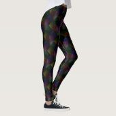 regenboogstraal op zwart leggings (Rechts)