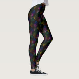 regenboogstraal op zwart leggings