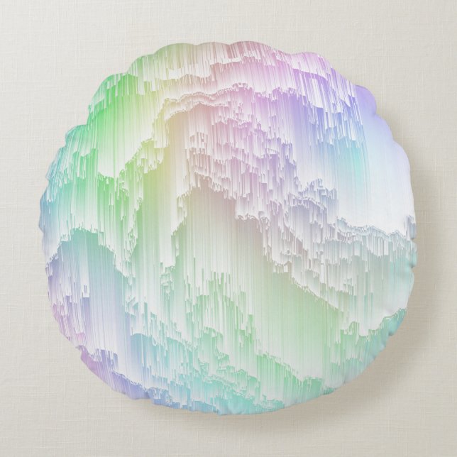 Regenboogstraal Rond Kussen (Voorkant)