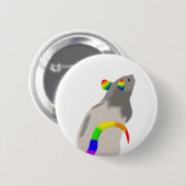 Regenboogstraal Ronde Button 5,7 Cm (Voorkant /achterkant)