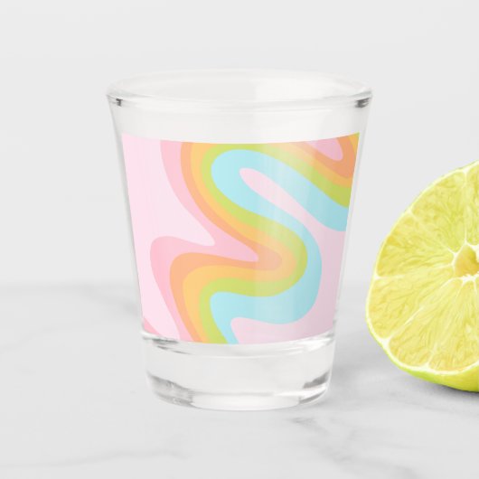 Regenboogstraal Shot Glas (Voorkant)