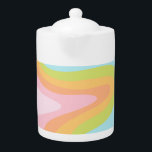 Regenboogstraal Theepot<br><div class="desc">Pastelregenboogpijlen zijn perfect voor een moderne leuke stijl</div>