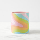 Regenboogstraal Tweekleurige Koffiemok (Center)