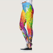 Regenboogstraat: Levendige stad Leggings (Links)