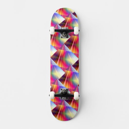 Regenboogstralen Persoonlijk Skateboard (Voorkant)