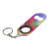Regenboogstralen Sleutelhanger Flessenopener (Voorkant Gekanteld)