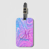 Regenboogstralen voor de eenhoorn bagagelabel (Voorkant (verticaal))