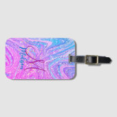 Regenboogstralen voor de eenhoorn bagagelabel (Voorkant (horizontaal))