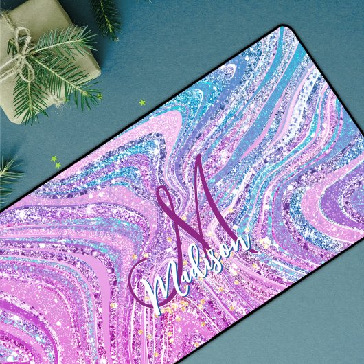 Regenboogstralen voor de eenhoorn bureaumat