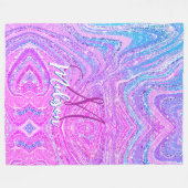 Regenboogstralen voor de eenhoorn fleece deken (Voorkant (Horizontaal))