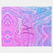 Regenboogstralen voor de eenhoorn fleece deken (Voorkant (Horizontaal))