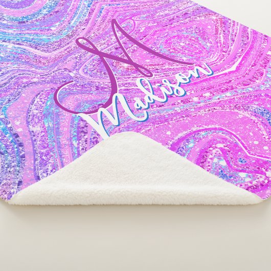 Regenboogstralen voor de eenhoorn sherpa deken (3/4)