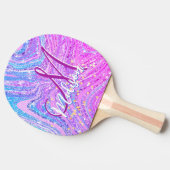 Regenboogstralen voor de eenhoorn tafeltennisbatje (Zijkant)