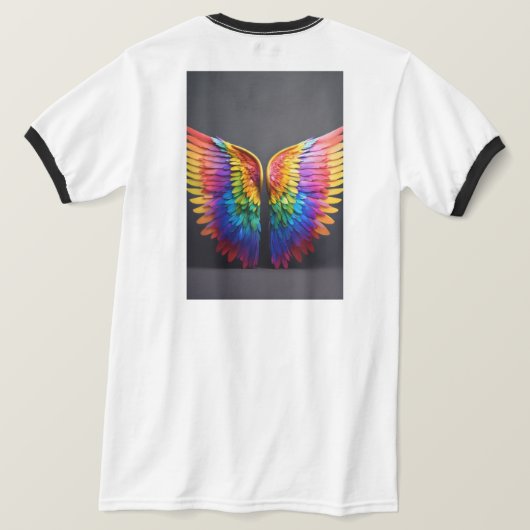 Regenboogstraling T - shirts (Design achterkant)