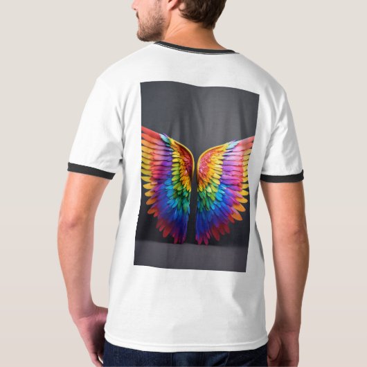 Regenboogstraling T - shirts (Achterkant)