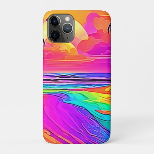 Regenboogstrand: Cartoon Fun Case-Mate iPhone Case (Achterkant)