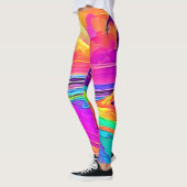 Regenboogstrand: Cartoon Fun Leggings (Links)