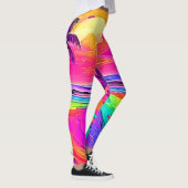 Regenboogstrand: Cartoon Fun Leggings (Rechts)