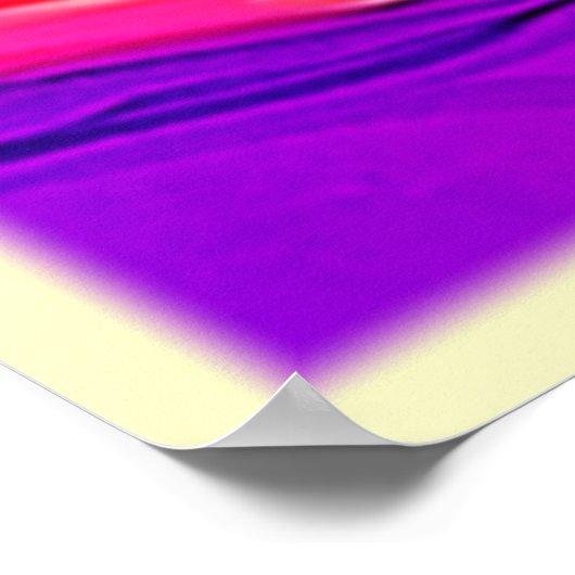 Regenboogstrand: Cartoon Fun Poster (Hoek)