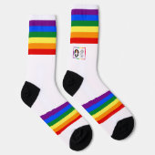 Regenboogstreep AOSA AWSF Pride Crew Soks Sokken (Rechts)